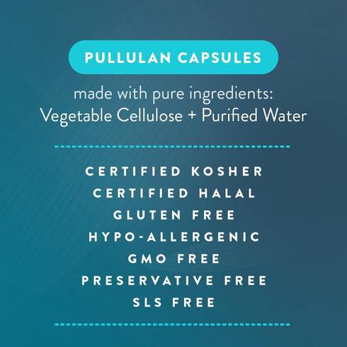 PureCaps USA Empty Vegetarian Vegan Pullulan Pill Capsules, Size 1, 1,000 Joined Pills, Clear