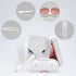 Contact Lens Case, Portable Cute Eye Contacts Colored Lenses Applicator Remover Tool Kit with Mirror Solution Bottle for Travel Daily Outdoor (Square, Rose Gold)