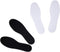 Happystep Cotton Terry Cloth Insoles, Barefoot Shoe Inserts, Washable and Reusable, 1 Pair Black & White (Men 9)