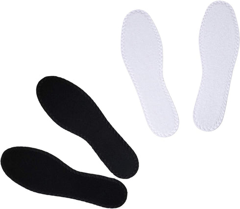 Happystep Cotton Terry Cloth Insoles, Washable and Reusable, Moisture-Wicking, Odor Control, Sweat Absorption, 1 Pair