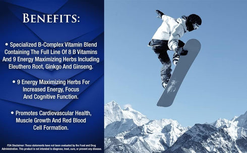 Premium Liquid B Complex Vitamin - Fast Absorbing Supplement with All 8 B-vitamins, Vegan, NON-GMO - 16oz