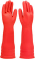 IUCGE Rubber cleaning gloves 1 or 3 Pairs for kitchen,Cotton Lining,Dishwashing gloves long