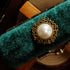 Lipstick Case Holder, Fashion Cosmetic Travel Cases, Retro Velvet Lipstick Box with Mirror, Green