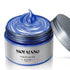 MOFAJANG Unisex Hair Wax Color Dye Styling Cream, Washable Temporary Pomade for Natural Hairstyle, Party Cosplay (Blue)