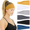 Huachi Women's Non Slip Fashion Headbands, Elastic Hair Bands for Yoga, Workout, Summer Hair Accessories