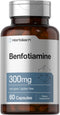 Horbaach Benfotiamine 300mg, 60 Capsules - Non-GMO, Gluten Free Supplement