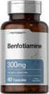 Horbaach Benfotiamine 300mg, 60 Capsules - Non-GMO, Gluten Free Supplement