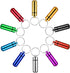 Small Portable Pill Case with Keychain (10 Pack), Waterproof Aluminum Pill Organizer for Outdoor Travel