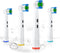 Replacement Toothbrush Heads for Oral B Electric Toothbrushes, 4 Count, Small Round Head for Pro Series