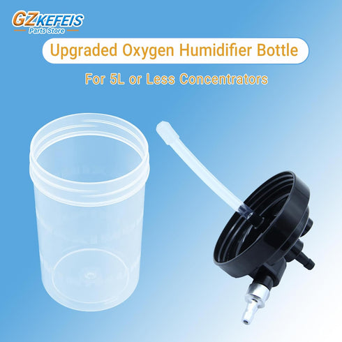 GZKEFEIS 5L Health Personal Care Upgraded Oxygen Humidifier Bottle for or Less Concentrators, Universal Fit