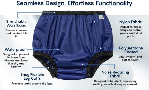 Kleinert's Large Washable Pull-On Diaper Cover - Advanced Duralite Cool & Lightweight Protection