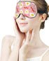 Sleep Mask,Eggs Bacon Dots Pink Eye Masks with Adjustable Strap for Sleeping,Block Light Eye Sleep Shade Cover