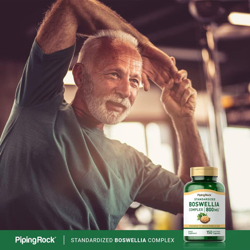 Piping Rock Boswellia Serrata Extract Capsules | 800mg | 150 Count | Non-GMO, Gluten Free with Boswellic Acid Supplement