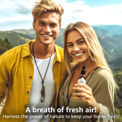 Lumi Outdoors Natural Air Freshener - Lemon Vanilla Odor Eliminating Essential Oil Room Spray