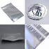 50 Pack Mylar Bags - Resealable Clear Zip Lock Food Storage Bags, 5.9x8.7 Inch, Food Safe Plastic Aluminum Material -