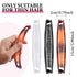 WILLBOND 6 Pcs Banana Clip Hair Clincher Combs, Classic Fish Shape Ponytail Clips for Women, Brown, White, Black