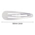 Hotop 50 Pack Hair Clips Snap Barrettes for Kids, Girls and Women, 50 mm (Silver)