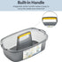 Large Cleaning Caddy with Handle, Sturdy Bucket Organizer for Cleaning Supplies, Clear Grey