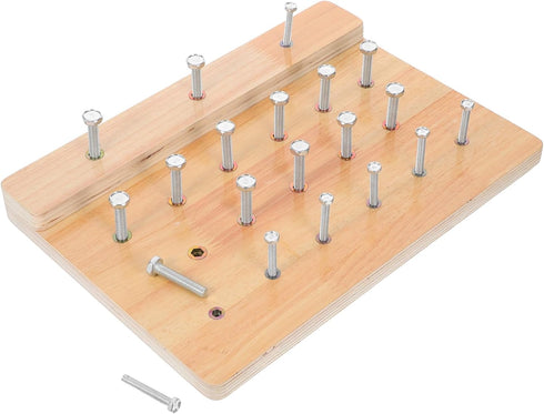 Toyvian Finger Rehabilitation Training Pegboard: Wooden Hand Therapy Board Game Pegboard for