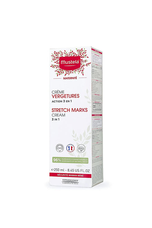 Mustela Maternity Stretch Marks Cream for Pregnancy, Natural Skincare Moisturizer with Avocado & Shea Butter