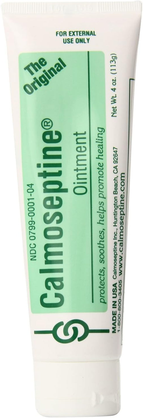 Calmoseptine Ointment Tube, 4 Ounce (Pack of 2)