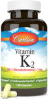 Carlson Vitamin K2 MK-4 (Menatetrenone), 5 mg, Bone Support Supplement, Soy-Free, 180 Capsules