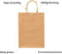 RACETOP 50Pcs Brown Gift Bags with Handles, 8x4.5x10.8 Inch Kraft Paper Bags, Bulk Gift Bags for Craft and Retail