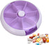 HGIYA Family First Aid Box Portable Medicine Chest Storage Cabinets Organizer Weekly Pill - Easy Open Medication,Pills