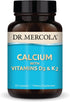 Dr. Mercola Calcium with Vitamins D3 & K2 - 30 Servings Dietary Supplement for Bone and Organ Health