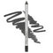 Palladio Precision Eyeliner - Gray Sky, Silicone Based, Rich Pigment, Gentle Application for Sensitive Eyelids