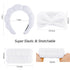 VELSCRUN 6 Pack Spa Headband, Makeup Headband, Face Wash Headband, White Sponge Hair Band Bow Tie for Women