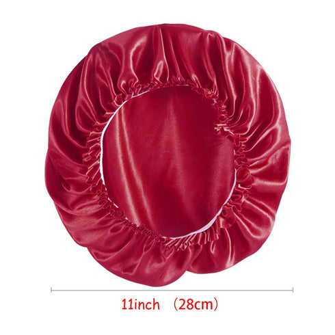 ROYBENS 4PCS Silk Hair Bonnets for Women, Sleeping Cap for Curly Hair and Braids