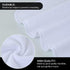 SINLAND Microfiber Facial Cloths, Fast Drying Washcloth, 12inch x 12inch, White, 2 Pack