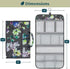 PAVILIA Hanging Toiletry Bag for Women Men, Waterproof Travel Kit, Foldable Cosmetics Organizer, Jewelry Case (Floral