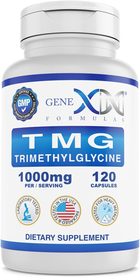 GENEX 1000mg TMG Supplements, 120 Capsules - Liver Supplement for Healthy Homocysteine Levels
