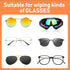 YQQYG 8 Pcs Eyeglass Cleaner, Mini Sun Glasses Eyeglass Microfiber Spectacles Cleaner Soft Brush Cleaning Tool