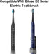 Toothbrush Replacement Heads Compatible with Bitvae D2 Electric Toothbrush, Sonic Electric Toothbrush Heads, 10 Pack