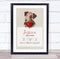 The Card Zoo New Baby Birth Details Christening Nursery Dog Heart Keepsake Gift Print