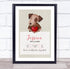 The Card Zoo New Baby Birth Details Christening Nursery Dog Heart Keepsake Gift Print