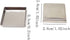 Honbay 56PCS Metal Empty Square Pans - Makeup Tins Organizer for Eyeshadow Blush Lipstick (26mm, Height: 5mm)