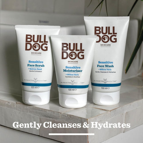 Bulldog Skincare Sensitive Face Scrub for Men, 125 ml