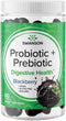 Swanson Probiotic + Prebiotic Gummies, Digestive Support Supplement for Immune Health, Blackberry Flavor, 60 Gummies