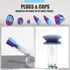 Sjxsimwoo Glass Cleaning Kit, Reusable Silicone Kit, Includes Soaking Bag, Brush, Pad, Lid, Stopper, Funnel