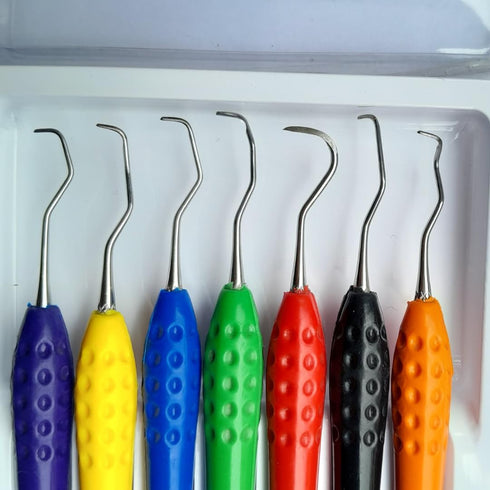 QUANTAFIT EXPORTS 7-Piece Set Teeth Cleaning Kit Plaque and Tartar Remover