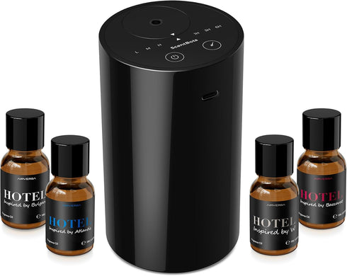 Waterless Essential Oil Diffuser Starter Kit, Battery Operated Mini Scent Air Machine