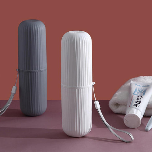 YUANstore Portable Toothbrush Storage Case Toothpaste Holder Box Organizer Household Storage Cup For Outdoor Travel