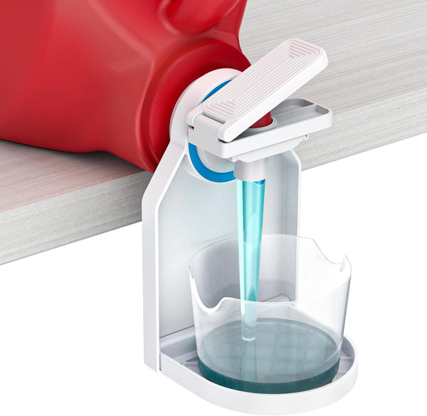 Laundry Detergent Cup Holder, Nozzle Upgraded Labor-Saving Switch, No More Messy Laundry Detergent