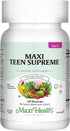 Maxi Health Teen Supreme Hers Vitamins for Teen Girls (120) - Women's Multivitamin for Energy and Immune Boost