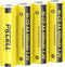 PKCELL 4 Pack AA 1.2V 600mAh NICD Rechargeable Double A Battery for Solar Lights (4PCS)