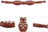 VILLCASE Massage Roller with Steel Balls, Handheld Muscle Massager Tool for Back and Neck, Wooden and Steel